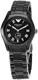 Armani Quartz, Black Ceramic Band Black Dial - Women's Watch's Watch Ar1402