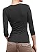NE PEOPLE Womens Light Weight Basic 3/4 Sleeve V Neck Casual T Shirt with Stretch