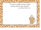 I'll Have A Caffe Mocha Vodka Valium Latte To Go Please! Single Sticky Note