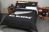 All Blacks - Housse de Couette - 140x210cm - 1 Taie - 48x73cm