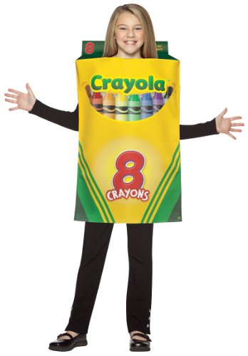 Lets Party By Rasta Imposta Crayola Crayon Box Child Costume / Yellow - Size 41100