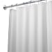 InterDesign Fabric Waterproof Shower Curtain Liner, Stall 54 x 78, White