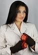 Handmade Artisan Pure Alpaca Natural Fiber Fingerless Gloves - Orange Chocolate (100% Knitted By Hand)