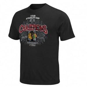Buy Chicago Blackhawks 2010 NHL Stanley Cup Champions Official Parade T-Shirt by Majestic