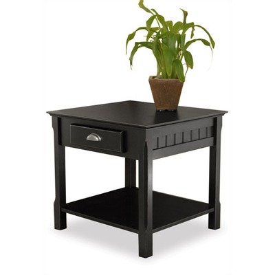 Winsome Wood 20124 Timber End Table, Black