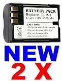 NEEWER® Two (2x) Olympus BLM-1 PS-BLM1 Compatible Replacement Rechargeable Lithium Ion Batteries for C-5060, C-7070 Wide Zoom, C-8080, E-System Digital SLR E-1, E-3, E-30