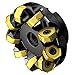 Sandvik Coromant A745-076R25-21M Steel CoroMill 745 face milling Cutter, Right Hand Cut with Coolant, 42 deg Cutting Edge Angle