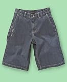 Sean John - Sean John Little Boy SJ Back Pocket Stitch Denim Shorts