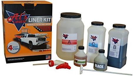 Als Liner ALS-BLTruck Bed Liner Kit designed to deliver top quality performance 1 Gallon Primer &amp; Toner Black Tintable