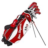 from Ben Sayers Ben Sayers M9 Fire Golf Package Set & Stand Bag Steel/Graphite