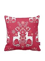 Bottega Tessile Cojín Con Relleno Extraíble (Rojo/Blanco/Cielo)