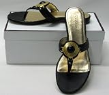 AUTHENTIC COACH RUMOR THONGS SANDALS A8333 (Black)