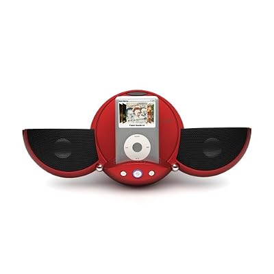 Red Vestalife Ladybug Portable Speaker with iPod Dock
