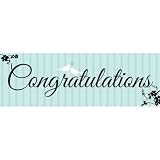 Creative Converting Two Love Birds Giant Congratulations Party Banner, 20 X 60 Inches