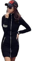 Sexy Cotton Long Sleeves Bodycon Dress/Mini Dress 