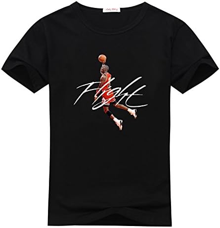 NeynStyle Mens Michael Jordan Logo Black T-shirts Size XL