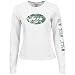 Reebok New York Jets Ladies White Giant Logo Too Long Sleeve T-shirt