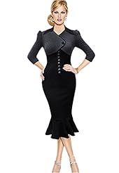 Mermaid Cotton/Nylon/Spandex Evening Dress/Prom Dress/Party Dress/Wedding Dress/Midi Dress 