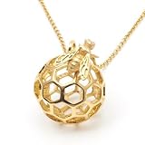 Honeycomb Bee Orb Necklace by Bill Skinner