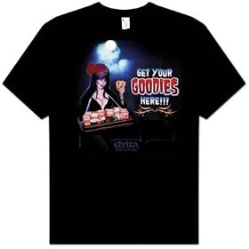 Elvira GET YOUR GOODIES Sexy Adult Black T-shirt