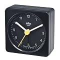 Braun Square Travel Alarm Clock, Black