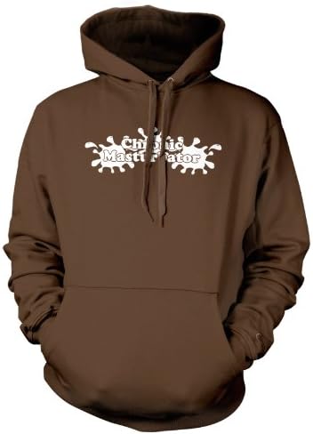 (Cybertela) Chronic Masturbator Sweatshirt Hoodie Sexual Hoody (Brown, 2X-large)