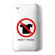 Tシャツ禁止 iPhoneオリジナルケース