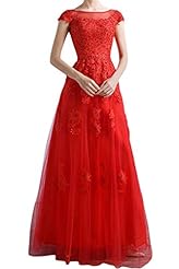 Applique Lace-Up Sequined Charmeuse/Tulle Evening Dress  With a Ribbon 