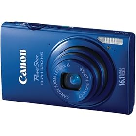 16.1 Megapixel Powershot Elph 320 Hs Digital Camera (Blue) - CANON