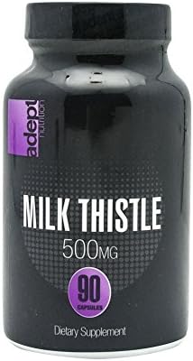 ADEPT NUTRITION Milk Thistle Capsules, 90 Count