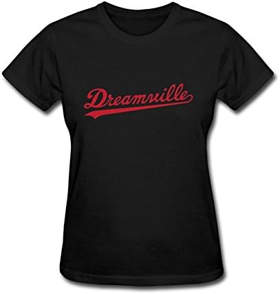 XersherM Women's Cotton Dreamville Logo T-Shirt Black M
