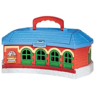 Childrens Toyshop  Toys : Take Along Thomas & Friends - Work & Play Engine Shed Playset