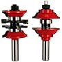 Freud 99-268 2 Piece Entry & Interior Door Router Bit System  1-3/4-Inch & 1-3/8-Inch Doors, Ogee Style, 1/2-Inch Shank With TiCo Hi-Density Carbide