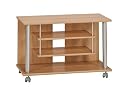 Maja - 18988831 - Meuble TV &agrave; roulettes - 800 x 545 x 400 mm - Imitation h&ecirc;tre