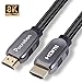 Pacroban 8K HDMI 2.1 Braided Cable (10ft) CL3 Rated Supports 48Gbps Ultra High Speed, 10K 8K 5K 4K at 120Hz, 60Hz Dynamic HDR & Dolby Atmos