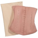 Squeem Magical Lingerie Shapewear, High Compression, Latex, Waist Cincher, Nude, 4 XL
