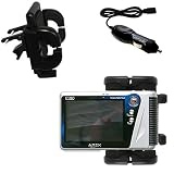 Gomadic for the APEX Digital E2go - APEX Digital E2go Auto Vent Holder with Car Charger - Uses Gomadic TipExchange