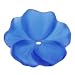 Lucite Vinca Flowers Matte Deep Sapphire Blue Light Weight 14mm (6)
