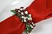Mixed Red and White Mini Berry Napkin Rings - Set of 4