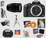 cheap Canon EOS Digital Rebel XSi 12MP Digital SLR Camera (Black) with Cosina 28-210mm f/4.2-6.5 Lens + 2GB Pro Accessory Kit