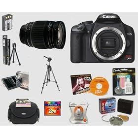 Canon EOS Digital Rebel XSi 12MP Digital SLR Camera (Black) with Cosina 28-210mm f 4.2-6.5...