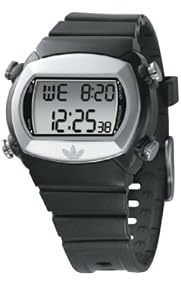 Adidas #ADH1564 Candy Black Silver Digital Sports Watch