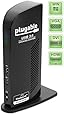 Plugable UD-3900 USB 3.0 Universal Docking Station with Dual Video Outputs for Windows 10, 8.1, 7, & XP (HDMI and DVI / VGA, Gigabit Ethernet, Audio, 6 USB Ports, 20W Power Adapter)