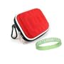 Nikon Coolpix L20 Deep Red 10MP Digital Camera Case Kroo Mini Hard Bag Carrying Case --- ( RED ) + Vangoddy tm, Live*Laugh*Love wrist band!!!