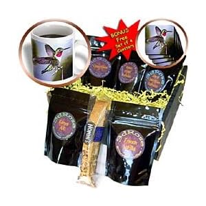 Birds - Hummingbird, Bird - Coffee Gift Baskets - Coffee Gift Basket by 3dRose LLC