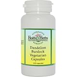 Alternative Health & Herbs Remedies Dandelion Burdock Vegetarian Capsules, 120-Count Bottle