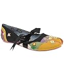 Irregular Choice Heart Toe Bow Embroidered Pump