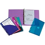 C-Line Mini Binder Starter Kit, Includes Binder, Index Dividers, Filler Paper and Binder Pockets, Colors May Vary, 1 Each (30100)