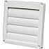 Speedi-Products EX-HLFW 04 4-Inch Diameter Louvered Plastic Flush Hood, White No Tailpipe