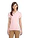 Classroom School Uniforms Teen-girlswomen's Junior Girls Short Sleeve Fitted Interlock Polo, Pink, X-Large